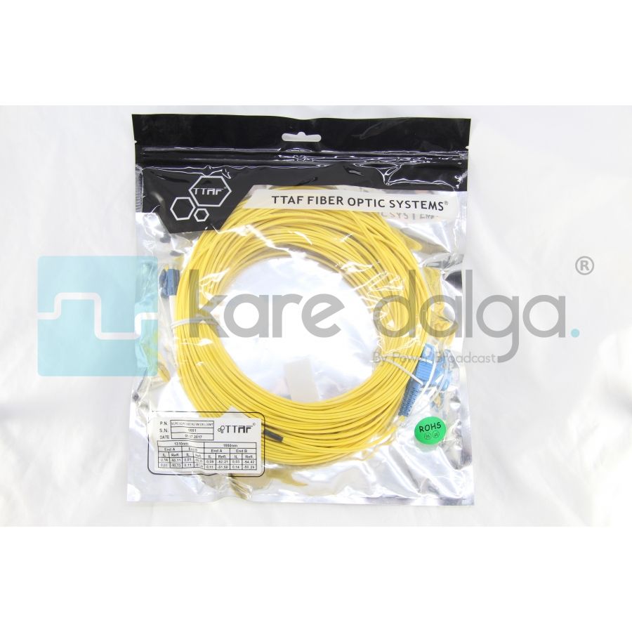 TTAF SC/PC-LC/PC Duplex 30 Metre Fiber Patch Kablo