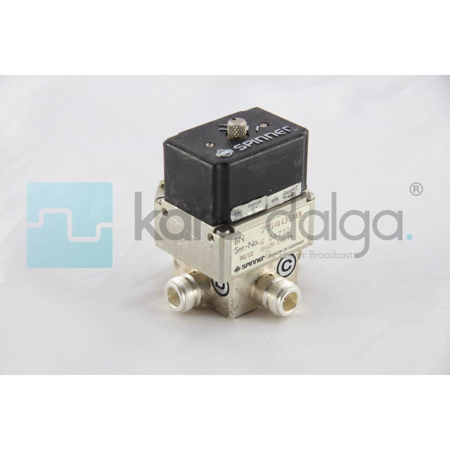 Spinner BN 754098 2 Yollu (DPDT) 790 W DC-5 GHz 12 VDC N dişi RF Coaxial Switch