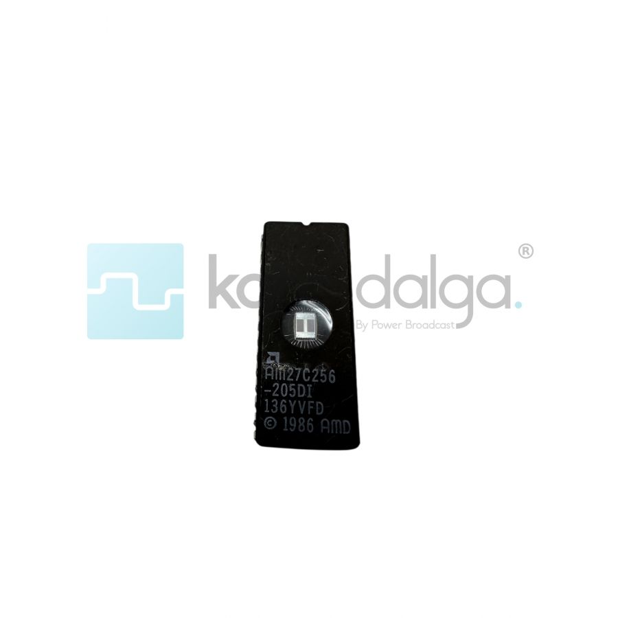 AMD AM27C256-2505DI 32KB EPROM Hafıza Entegresi – DIP-28 UV Silinebilir