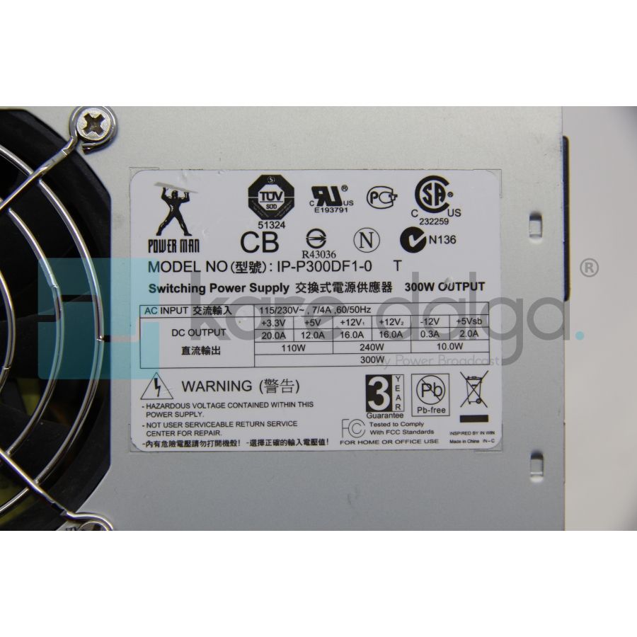 Power Man IP-P300DF1-0 300W Güç Kaynağı