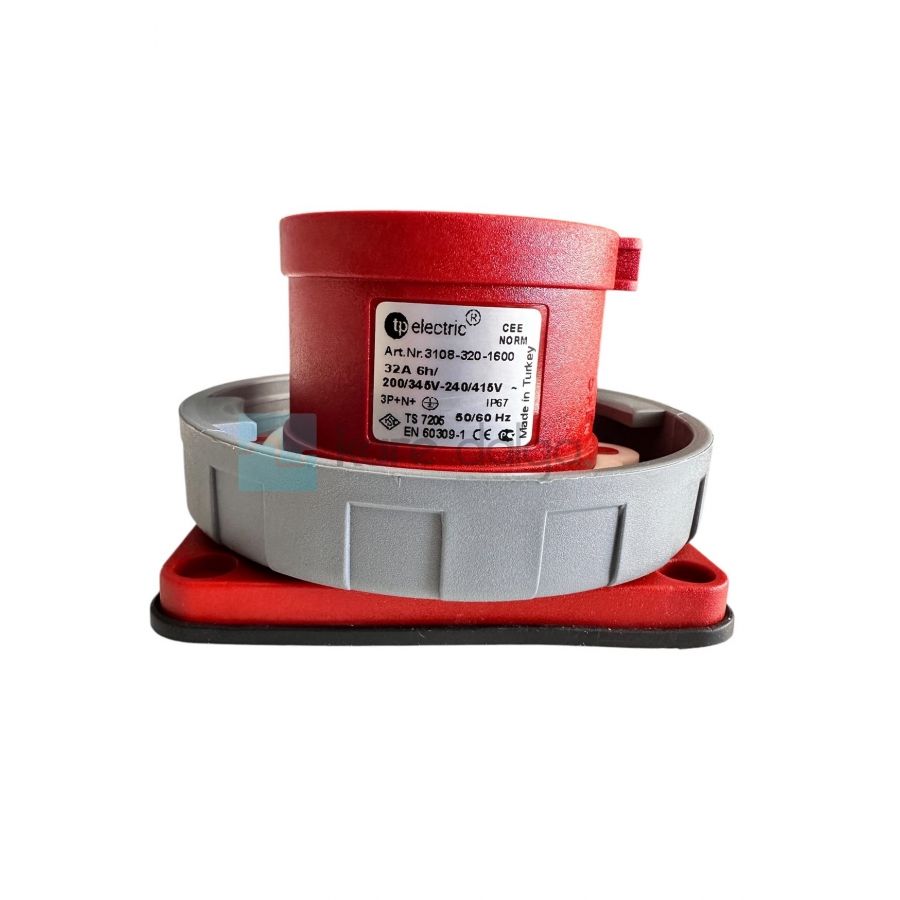 T-Plast 3108-320-1600 Makine Fişi 5P 32A PM IP67