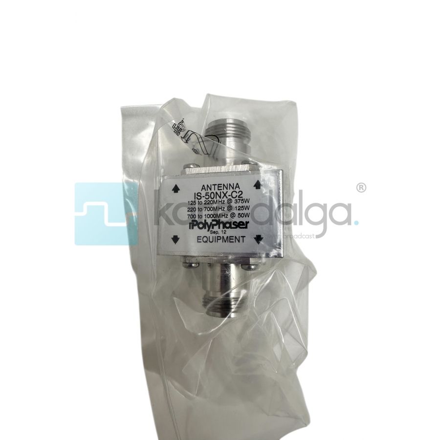 PolyPhaser IS-50NX-C2 Koaksiyel RF Yıldırım ve Aşırı Gerilim Koruyucu