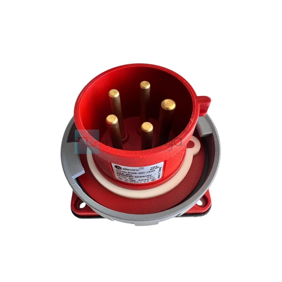 T-Plast 3108-320-1600 Makine Fişi 5P 32A PM IP67