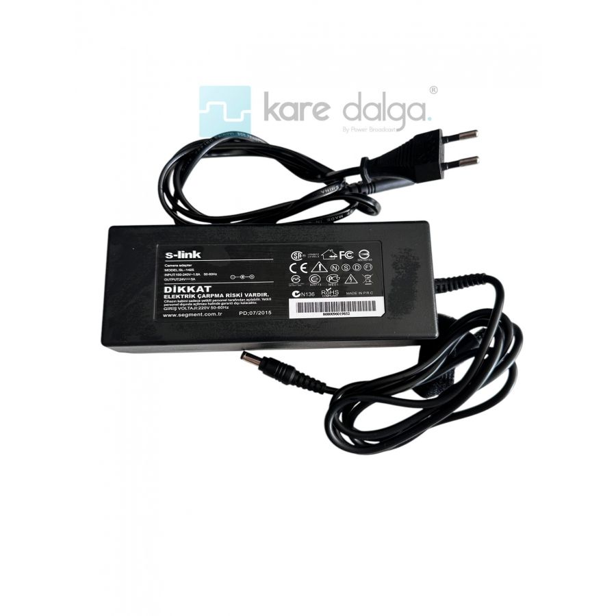 S-link SL-1425 24V 5A Kamera Adaptörü