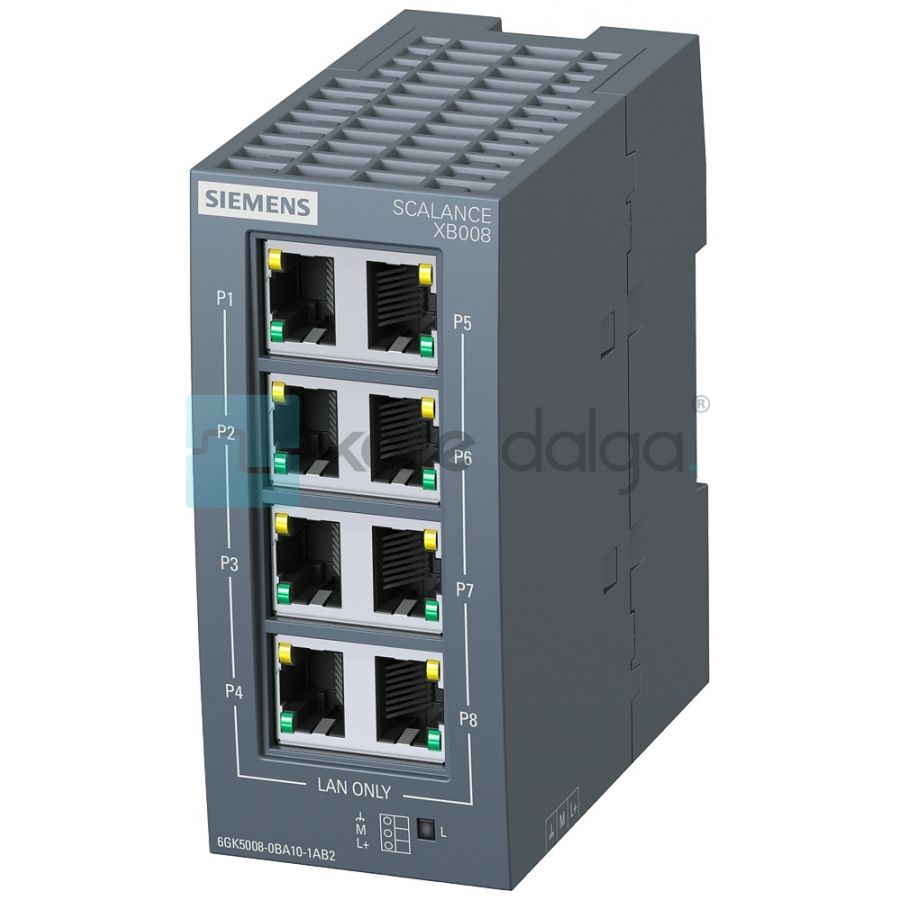 Siemens Scalance XB008 6GK5008-0BA00-1AB2 Ethernet Switch