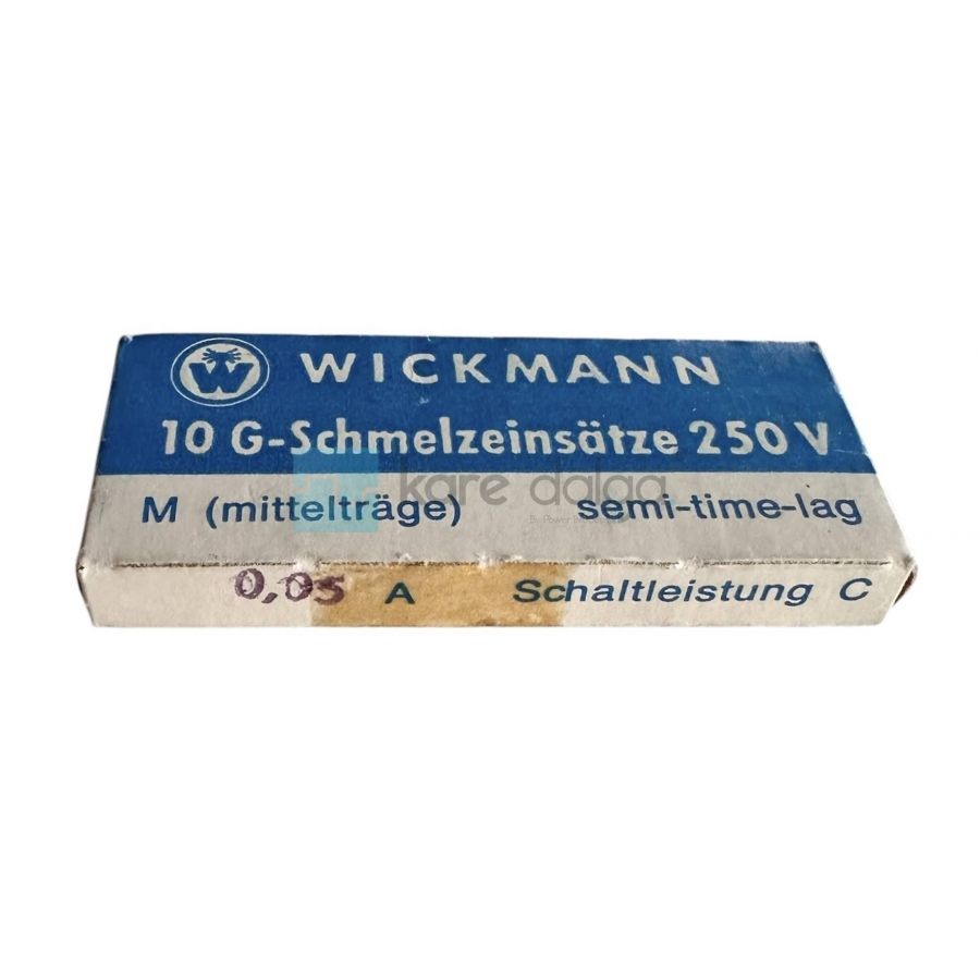 Wickmann-Werke DIN 41 571 (M) 0.05 Amper Littelfuse Sigorta