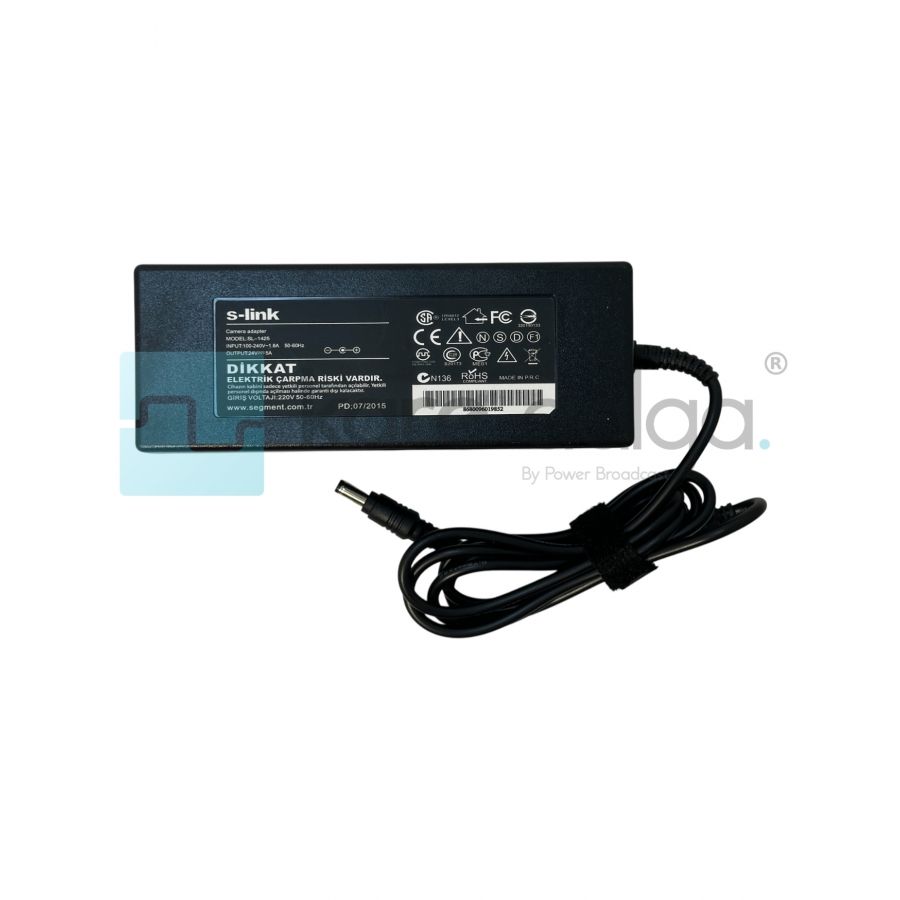 S-link SL-1425 24V 5A Kamera Adaptörü