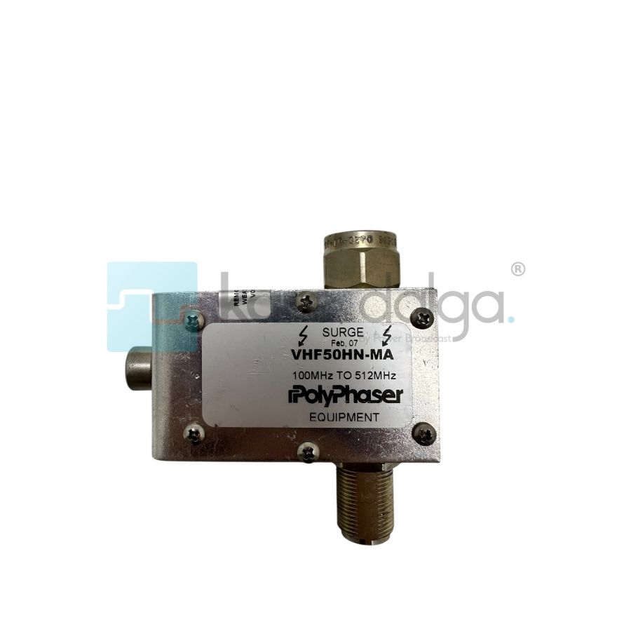 PolyPhaser VHF50HN-MA N Tipi Koaksiyel RF Aşırı Gerilim Koruyucu (100-512 MHz, 750W)