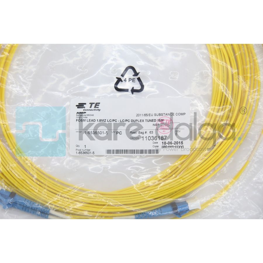 TE Connectivity LC/PC-LC/PC Duplex 15 Metre Fiber Patch Kablo