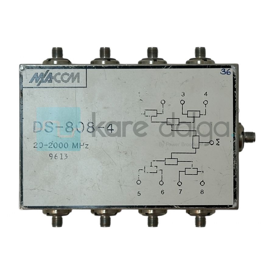 MACOM DS-808-4 20–2000 MHz 8-Way Power Divider