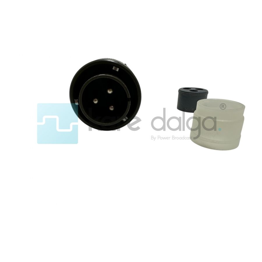 ITT Cannon CA3106E20-19PXB Dairesel Askeri Tip Konnektör – 3 Pin, Bayonet Kilitli, IP67