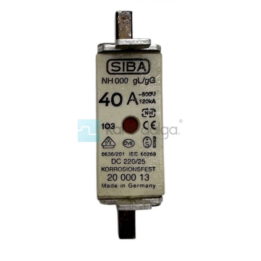 Siba NH000 40A 40 Amper 500 Volt Sigorta