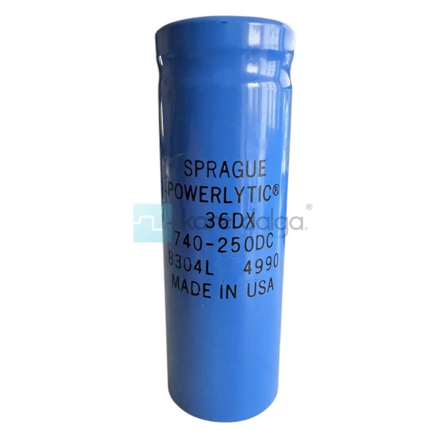 Sprague Powerlytic 36DX 8304L-4990 740uF 250VDC Kondansatör