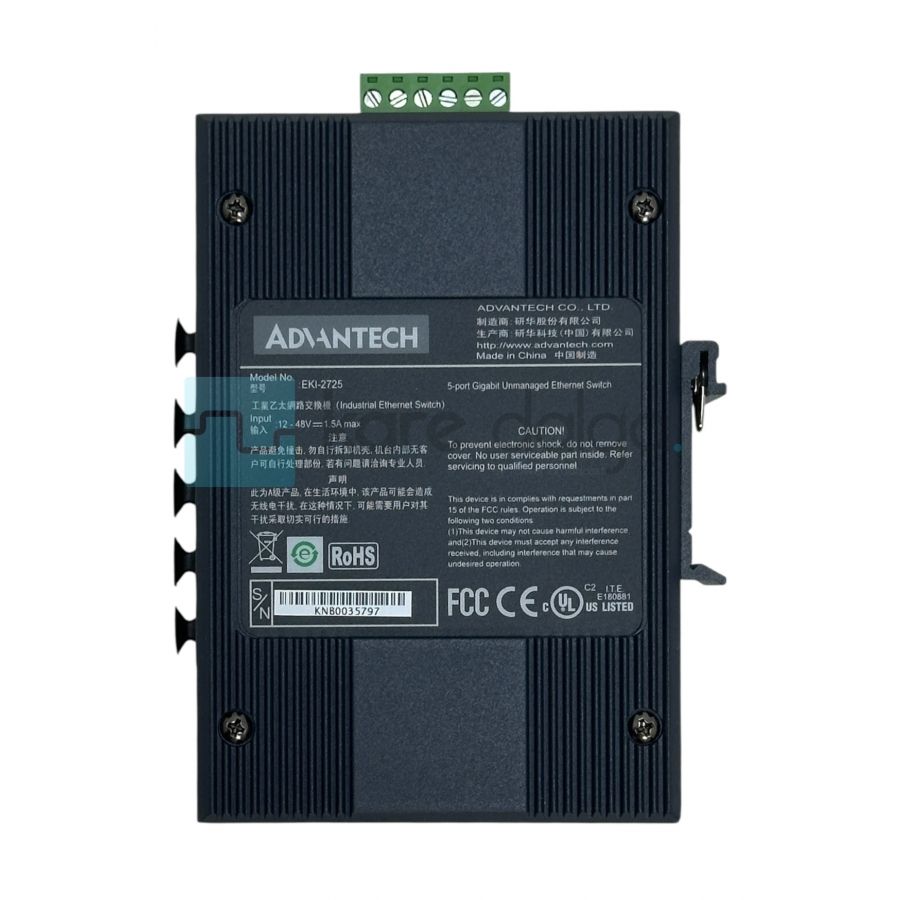Advantech EKI-2725 5 Port Endüstriyel Ethernet Switch